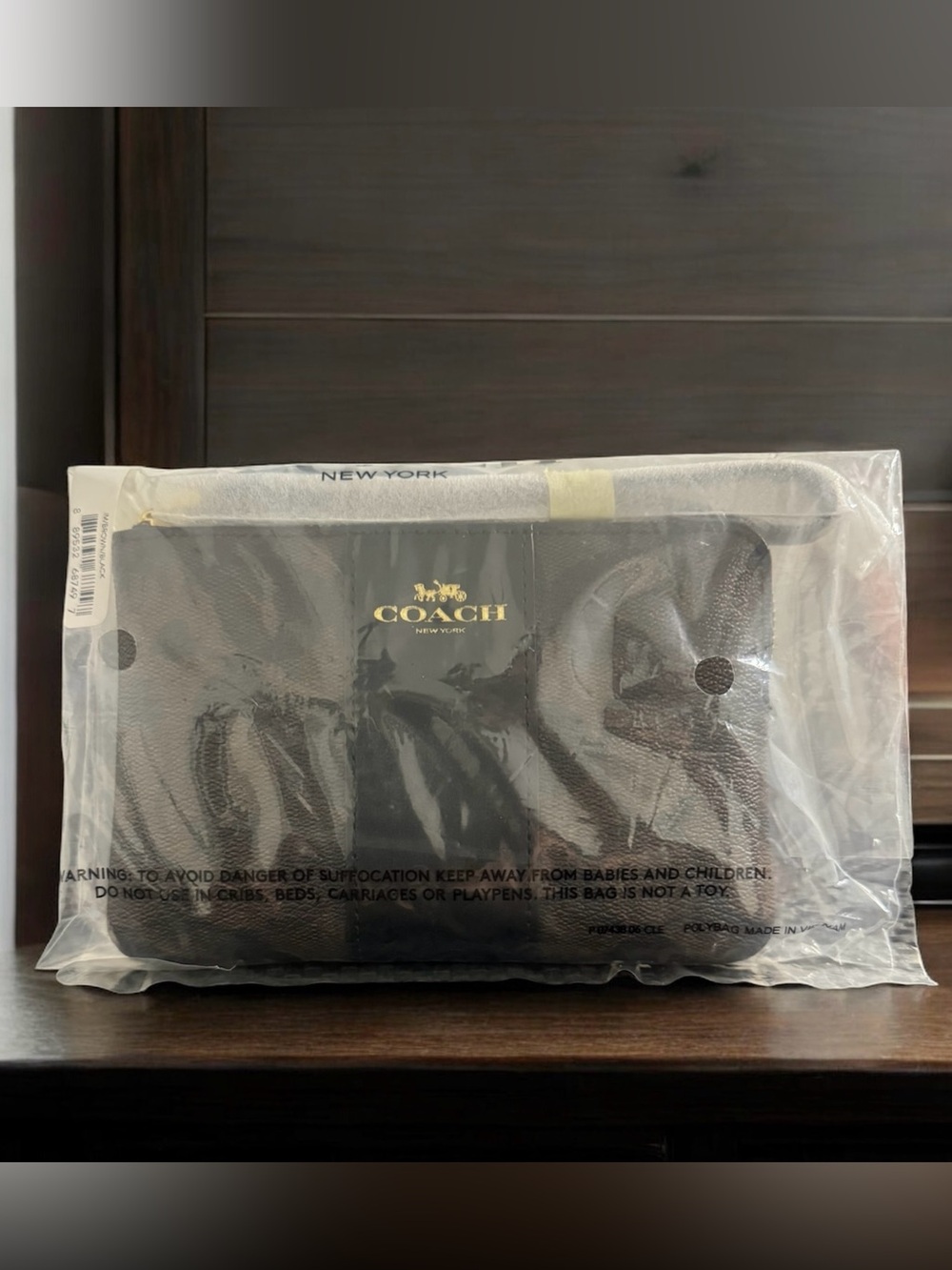 Coach Signature Canvas Wristlet - Picture 4 of 4